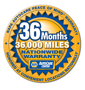 Napa Warranty 36 month